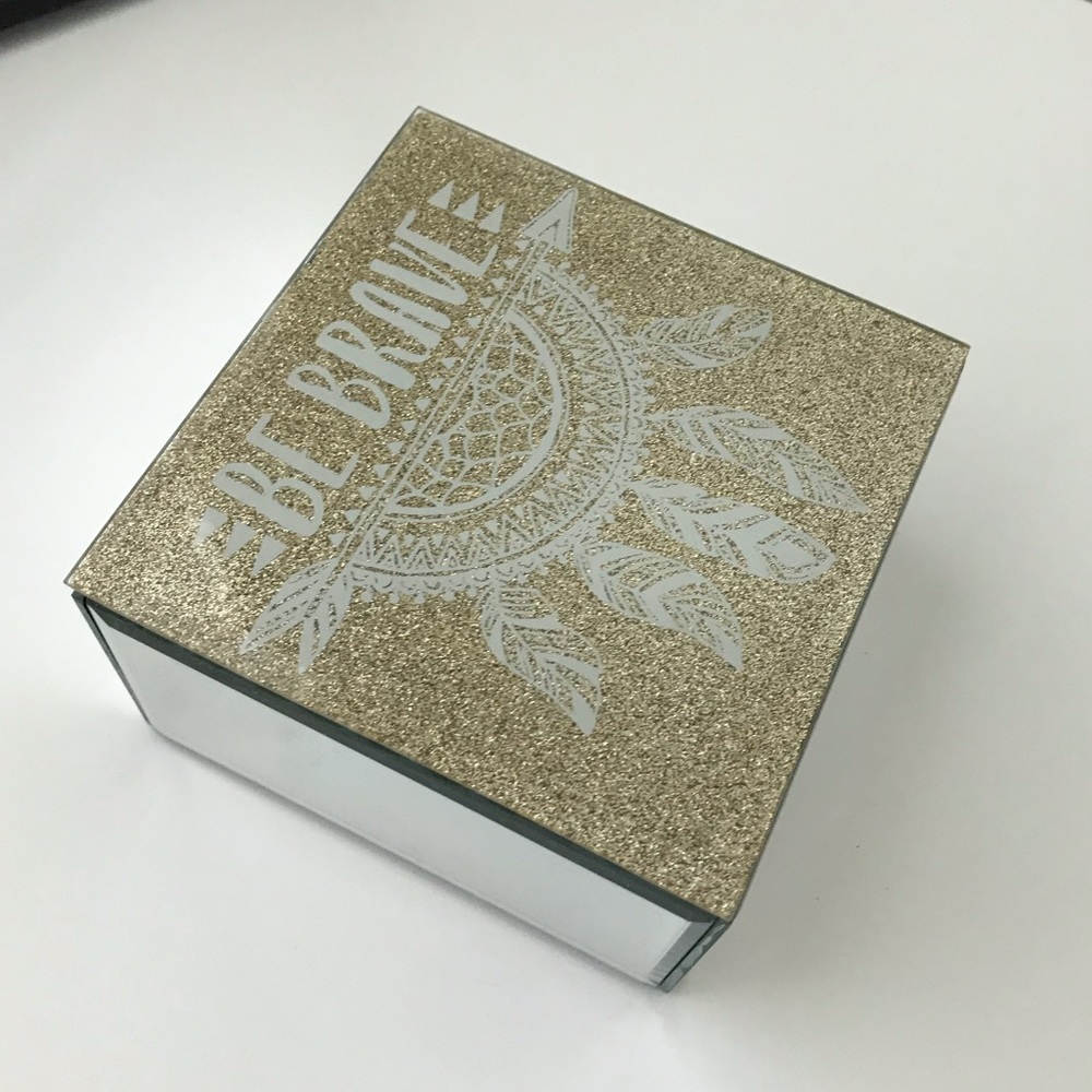 Be Brave Gold Dream Catcher Jewelry Box